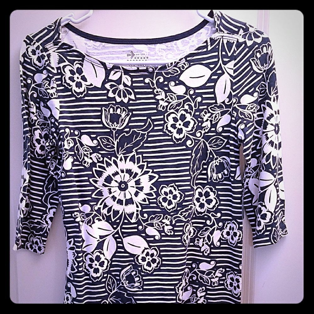 Old Navy dress/tunic in stripe & floral NWT